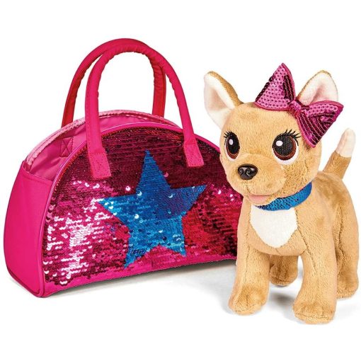 Simba Toys Chi Chi Love - Swap Fashion Csivava plüss kutya flitteres táskában (105893351)