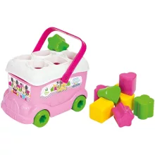 Clementoni Disney Baby Minnie formaválogató busz