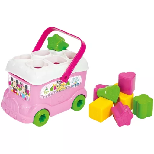 Clementoni Disney Baby Minnie formaválogató busz