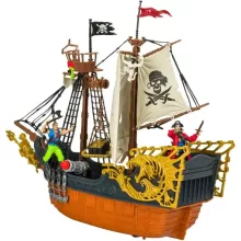 Pirates - Vitorlás kalózhajó figurákkal és kiegészítőkkel