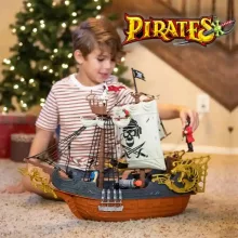 Pirates - Vitorlás kalózhajó figurákkal és kiegészítőkkel