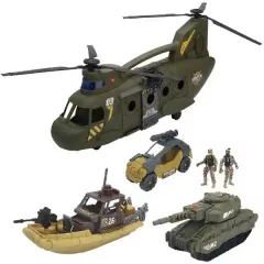 Soldier Force - Katonai járműszett fénnyel és hanggal