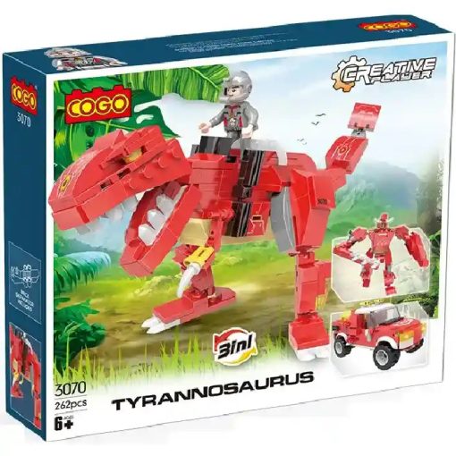 Cogo 3070 3 az 1-ben: T-rex dino, terepjáró vagy robot