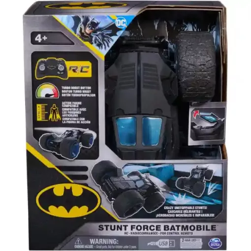 DC Batman - Távirányítós RC Stunt Force Batmobile kaszkadőrautó 27cm