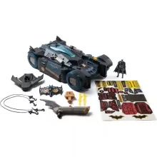 DC 2 az 1-ben interaktív átalakuló Batmobile autó vagy parancsnoki központ figurával 10cm