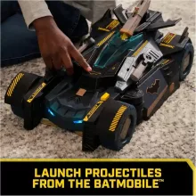 DC 2 az 1-ben interaktív átalakuló Batmobile autó vagy parancsnoki központ figurával 10cm