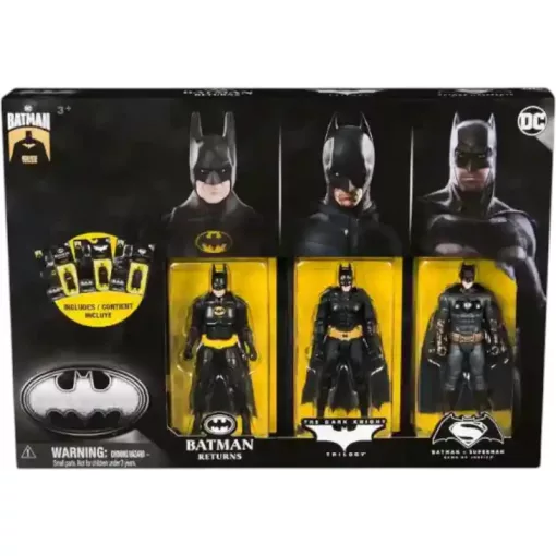 DC Batman Ultimate akciófigura készlet 10cm, Batman Returns, The Dark Knight, Batman v. Superman