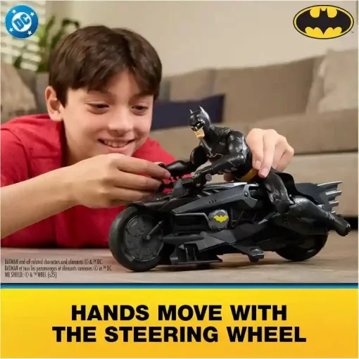 DC Batman - Távirányítós RC Batcycle motor figurával 38cm
