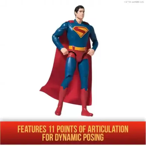 DC Comics Superman akciófigura valódi köpennyel 30cm