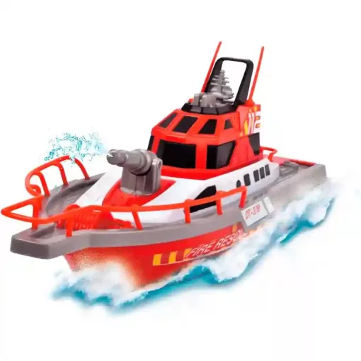 Dickie Toys - Távirányítós RC tűzoltóhajó vízágyúval