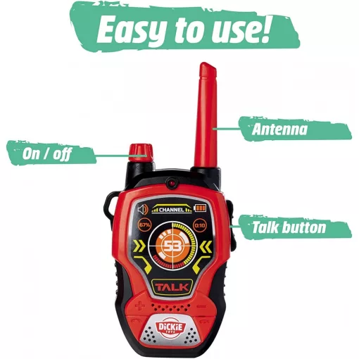 Dickie Toys Walkie Talkie - Tűzoltósági szett (201118195)