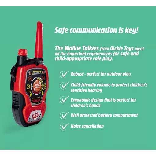 Dickie Toys Walkie Talkie - Tűzoltósági szett (201118195)