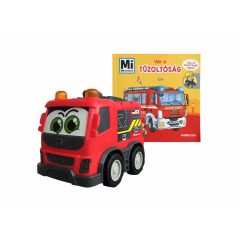   Dickie Toys Mi Micsoda - Tűzoltóság: képeskönyv és tűzoltóautó (203812009006)