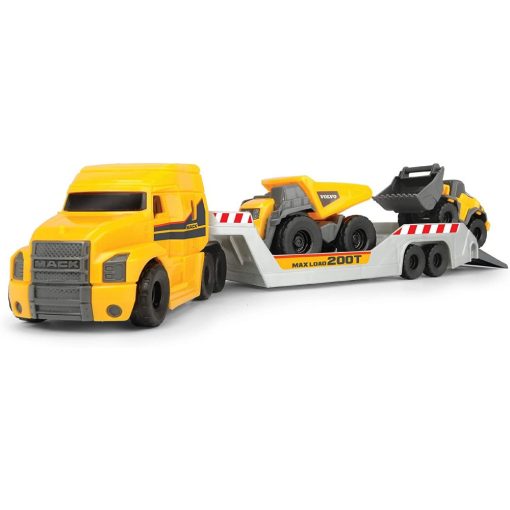 Dickie Toys Construction - Mack kamion Volvo munkagépekkel 32cm (203725005)