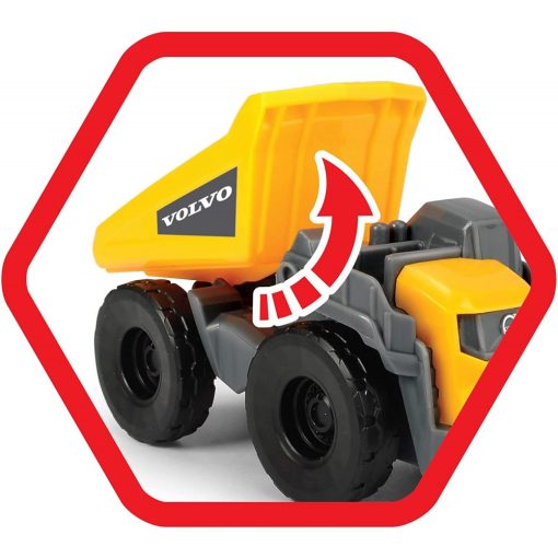 Dickie Toys Construction - Mack kamion Volvo munkagépekkel 32cm (203725005)
