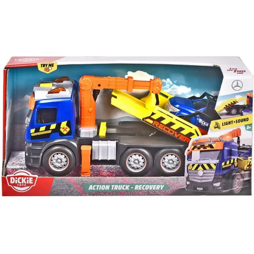 Dickie Toys - Autómentő fénnyel, hanggal, daruval és autóval 26cm (203745016)