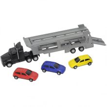 Dickie Toys City - Autószállító kamion kisautókkal 32cm - fekete (203746000)
