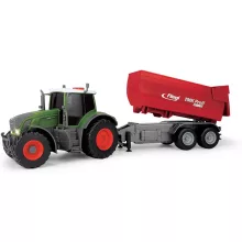 Dickie Toys Farm Series - Fendt traktor utánfutóval, fénnyel és hanggal 42cm (203737002)