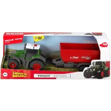 Dickie Toys Farm Series - Fendt traktor utánfutóval, fénnyel és hanggal 42cm (203737002)