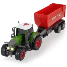 Dickie Toys Farm Series - Fendt traktor utánfutóval, fénnyel és hanggal 42cm (203737002)