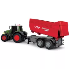 Dickie Toys Farm Series - Fendt traktor utánfutóval, fénnyel és hanggal 42cm (203737002)