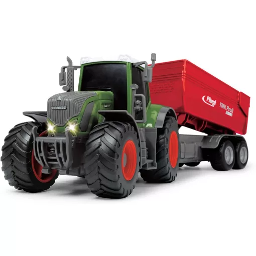 Dickie Toys Farm Series - Fendt traktor utánfutóval, fénnyel és hanggal 42cm (203737002)