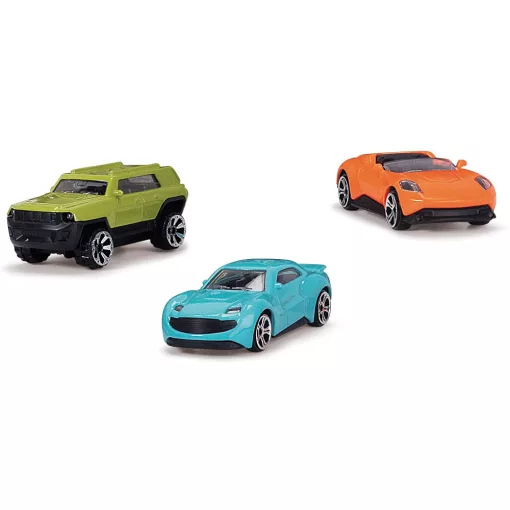 Dickie Toys City - Hordozható autószállító kamion 4db járművel és kiegészítőkkel (203747007)