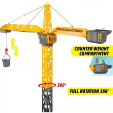Dickie Toys - Távirányítós RC titán óriás építkezési daru fénnyel 150cm