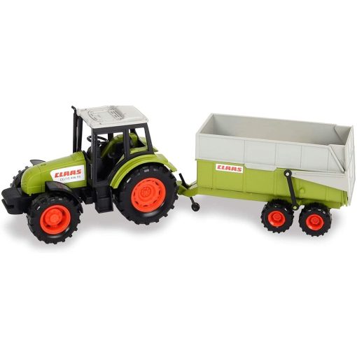 Dickie Toys Farm Series - Claas traktor utánfutóval 36cm (203736004)