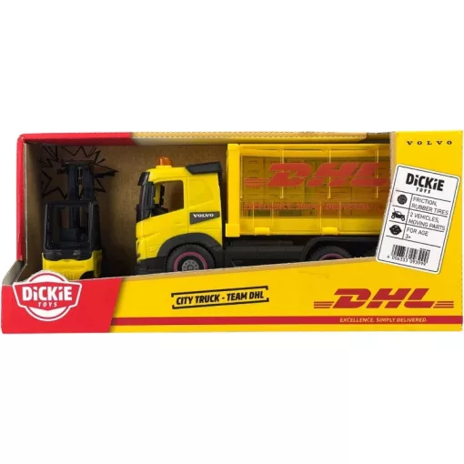 Dickie Toys - Volvo DHL teherautó targoncával