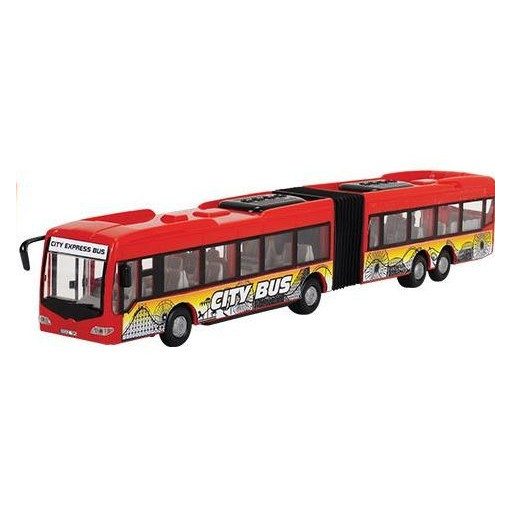 Dickie Toys City - Városi csuklós busz nyitható ajtókkal 46cm - piros (203748001)