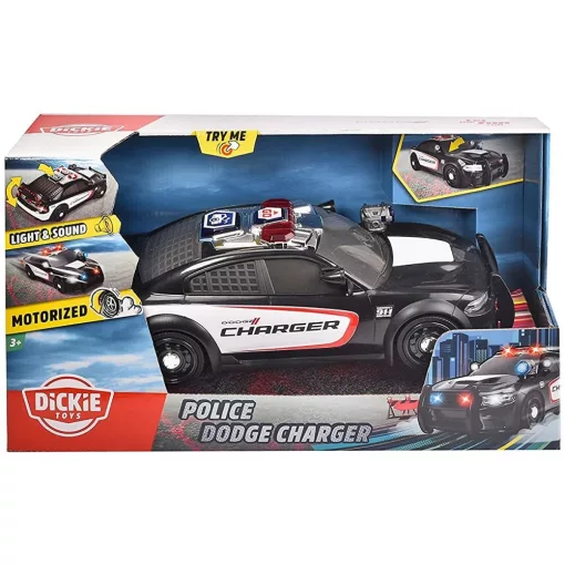 Dickie Toys - Motorizált Dodge Charger rendőrautó fénnyel és hanggal 34cm (203308385)