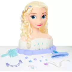 Disney Jégvarázs: Elza fodrász babafej kiegészítőkkel