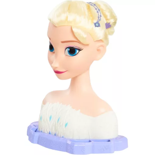 Disney Jégvarázs: Elza fodrász babafej kiegészítőkkel