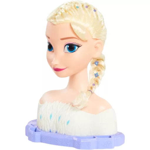Disney Jégvarázs: Elza fodrász babafej kiegészítőkkel
