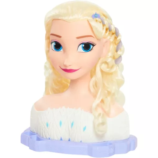 Disney Jégvarázs: Elza fodrász babafej kiegészítőkkel