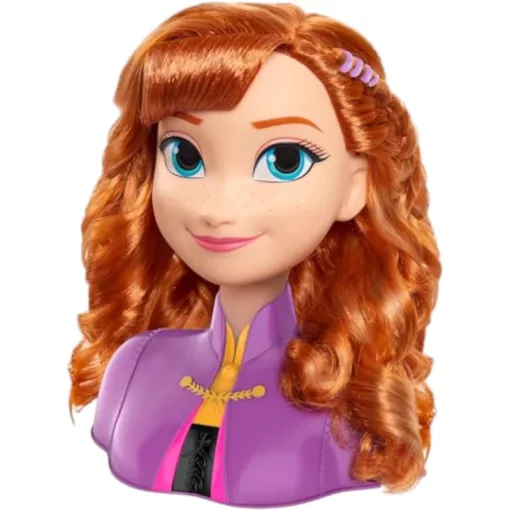 Disney Jégvarázs: Anna fodrász babafej kiegészítőkkel