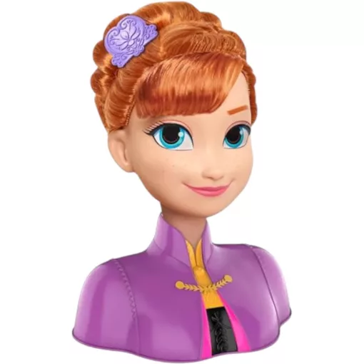 Disney Jégvarázs: Anna fodrász babafej kiegészítőkkel