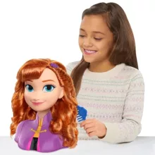 Disney Jégvarázs: Anna fodrász babafej kiegészítőkkel