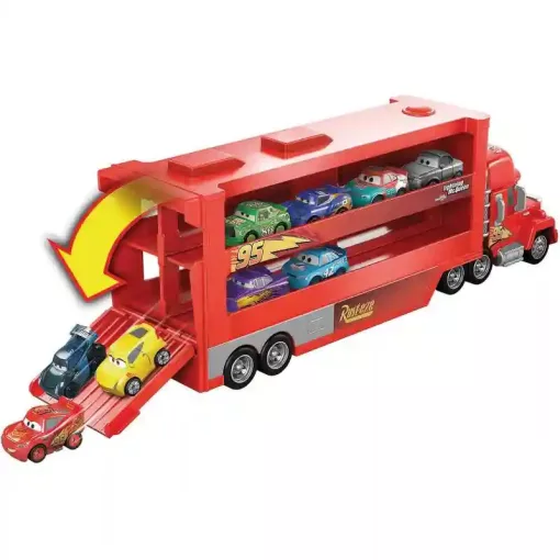 Mattel Disney Verdák: Mack autószállító kamion kisautókkal