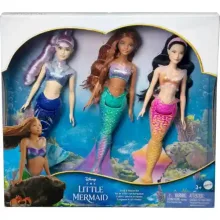 Mattel Disney A kis hableány: Ariel, Mala és Karina sellőnővérek készlet 30cm