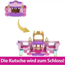 Mattel Disney Princess - Hintóból kastély 2 az 1-ben átalakítható játékszett