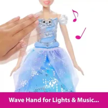 Mattel Disney Princess Hamupipőke interaktív baba fénnyel és hanggal
