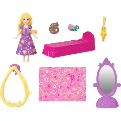 Mattel Disney Aranyhaj és a nagy gubanc: Aranyhaj hercegnő baba tornya, Rapunzel