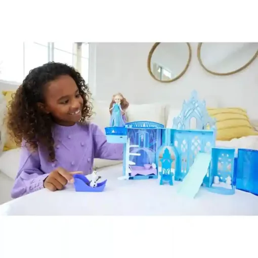 Mattel Disney Jégvarázs: Elza szétnyitható kastélya babával