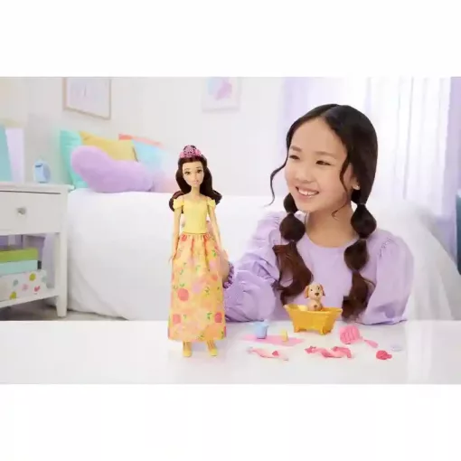 Mattel Disney A szépség és a szörnyeteg: Belle és kutyusa szépítkezése