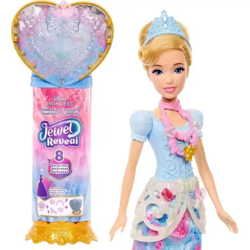 Mattel Disney Princess Jewel Reveal: Hamupipőke csupaszív baba játékszett