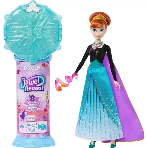 Mattel Disney Frozen Jewel Reveal Jégvarázs: Anna jégkristály baba játékszett