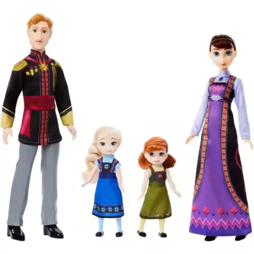 Mattel Disney Jégvarázs: Arendelle királyi család Anna és Elza gyerek babákkal