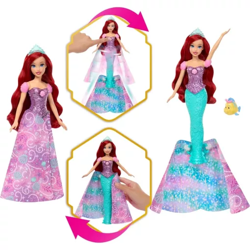 Mattel Disney A kis hableány: Ariel átalakuló sellő divatbaba